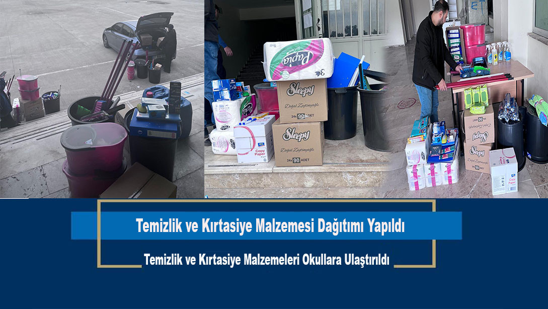 Siverek'te İlkokullara Temizlik ve Kırtasiye Malzemesi Dağıtımı Yapıldı