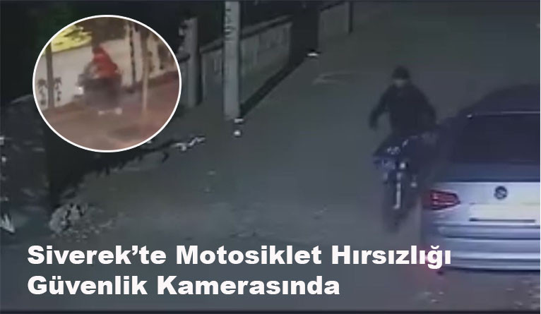 Siverek´te motosiklet hırsızlığı güvenlik kamerasında