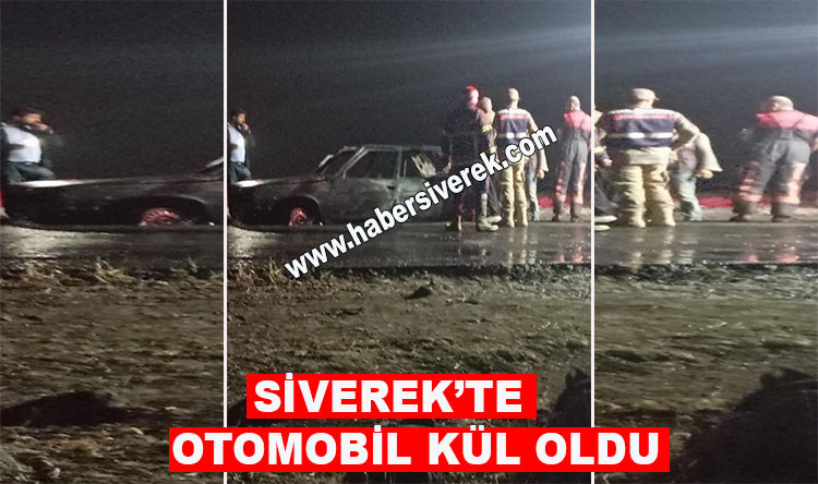 Siverek'te seyir halinde bulunan otomobil yanarak kül oldu