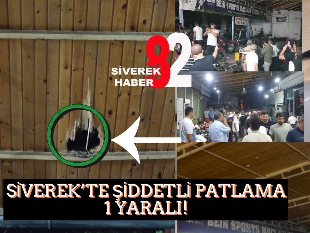 Siverek'te şiddetli patlama: 1 kişi yaralandı